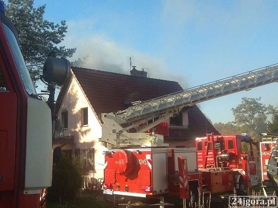 Pożar domu w Siedlęcinie