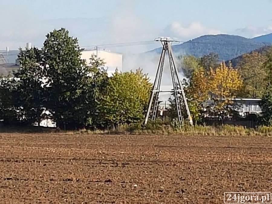 Pożar w zakładzie produkcyjnym w Piechowicach