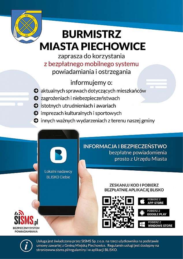 Miasto Piechowice rozpoczęło nadawanie w ogólnopolskiej aplikacji BLISKO.