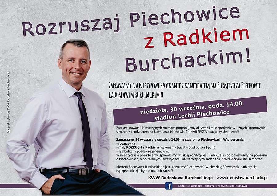 Piechowice: Radosław Burchacki zaprasza na spotkanie