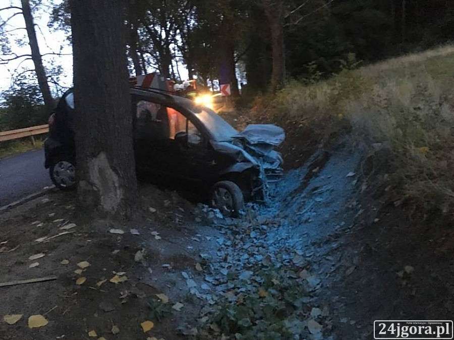 Zablokowana droga Kaczorów - Kamienna Góra