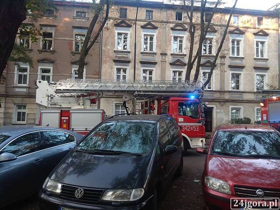 Pożar piwnicy przy ul. Drzymały