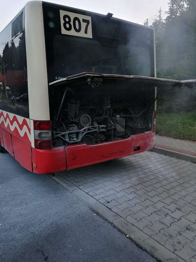 Pożar autobusu MZK