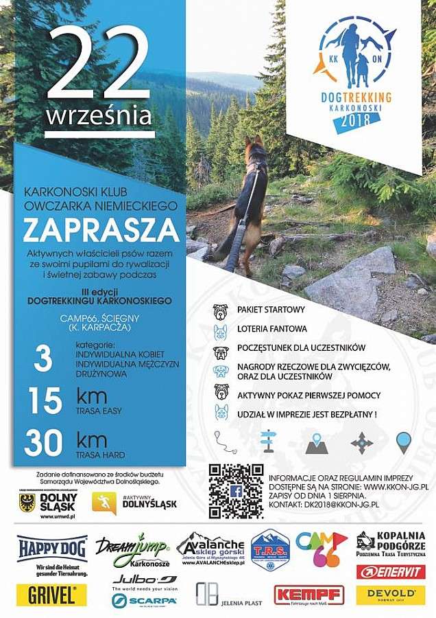 Zapraszamy na III edycję Dogtrekkingu Karkonoskiego