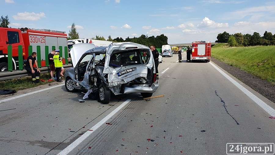 Zablokowana autostrada A4 w stronę Wrocławia