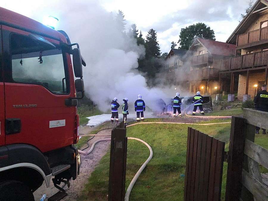 Spłonął Renault Traffic