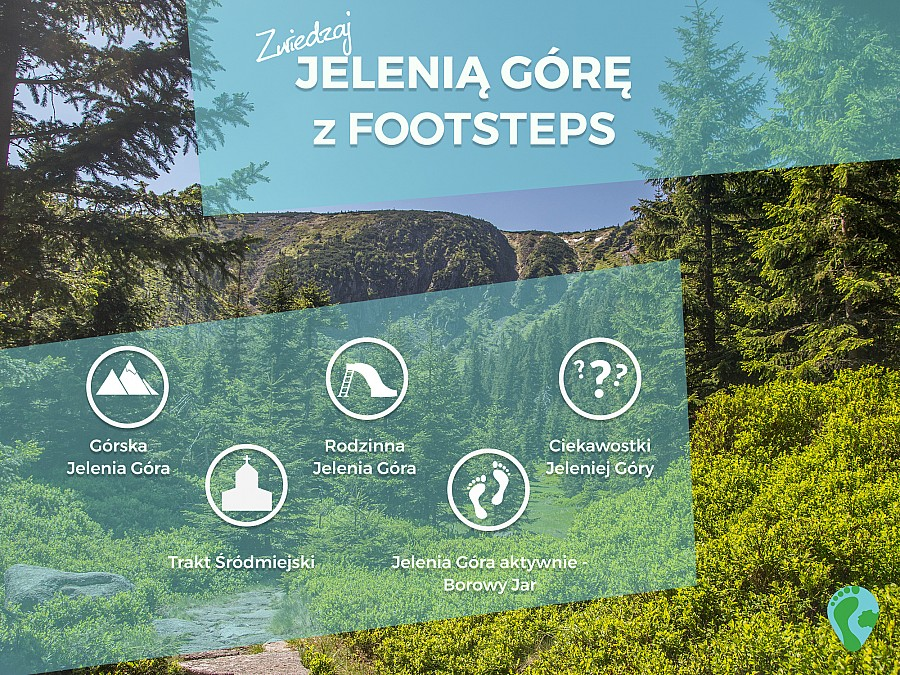 Zwiedzaj Jelenią Górę z Footsteps, nową aplikacją mobilną miasta.