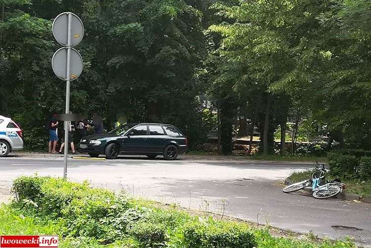 Wymusił pierwszeństwo na rowerzystce