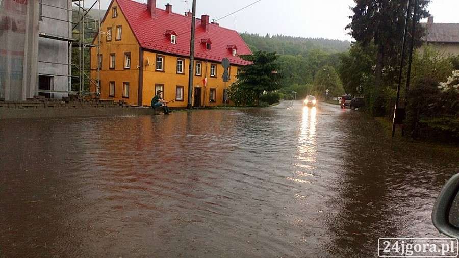 Ulewa w Świeradowie Zdroju
