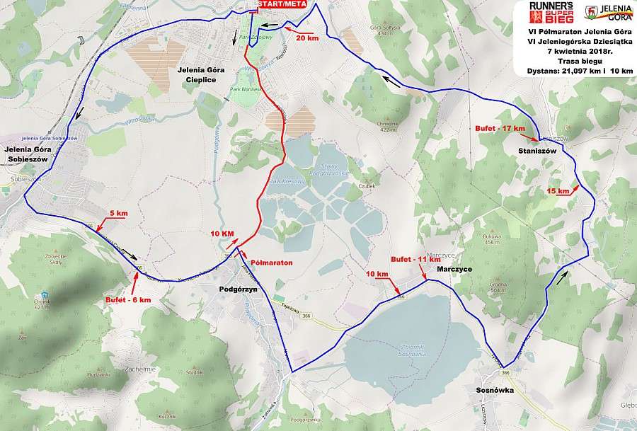 Półmaraton Jeleniogórski - utrudnienia w ruchu