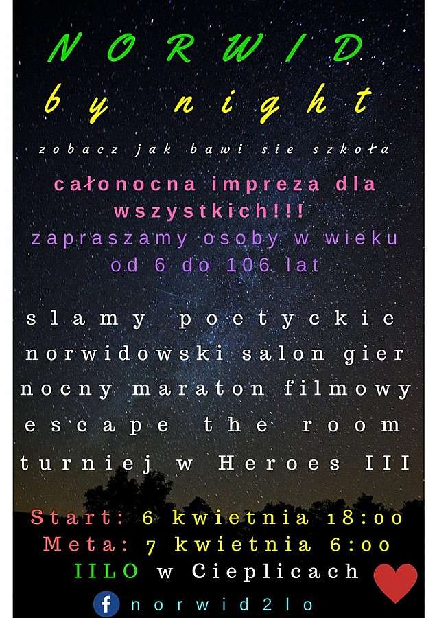 Norwid by night: całonocna zabawa w doborowym towarzystwie