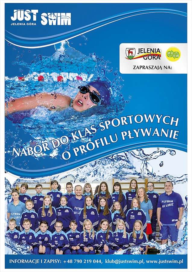Test umiejętności pływackich dla kandydatów do klasy sportowej.
