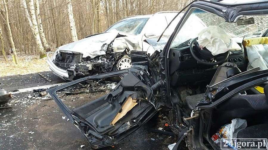 Wypadek na drodze Jelenia Góra - Gryfów