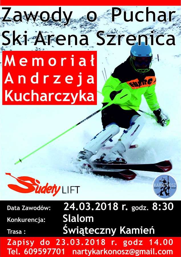 Zawody Narciarskie o Puchar Stacji Narciarskiej Ski Arena Szrenica w Szklarskiej Porębie.