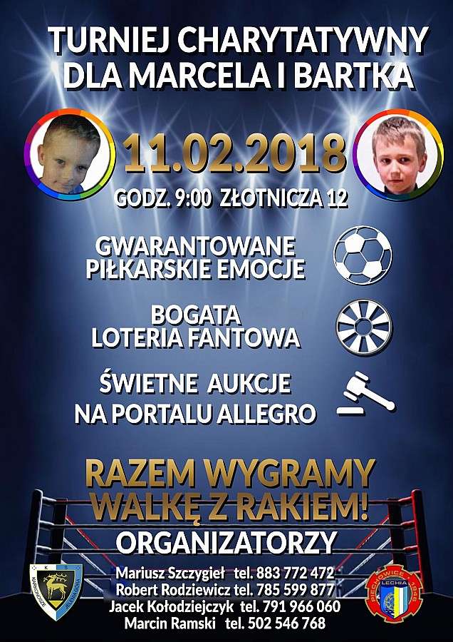 Charytatywny turniej dla Bartka i Marcela