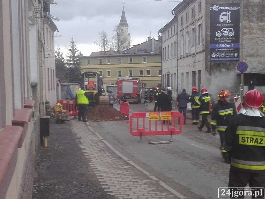 Poważny wyciek gazu w centrum Gryfowa