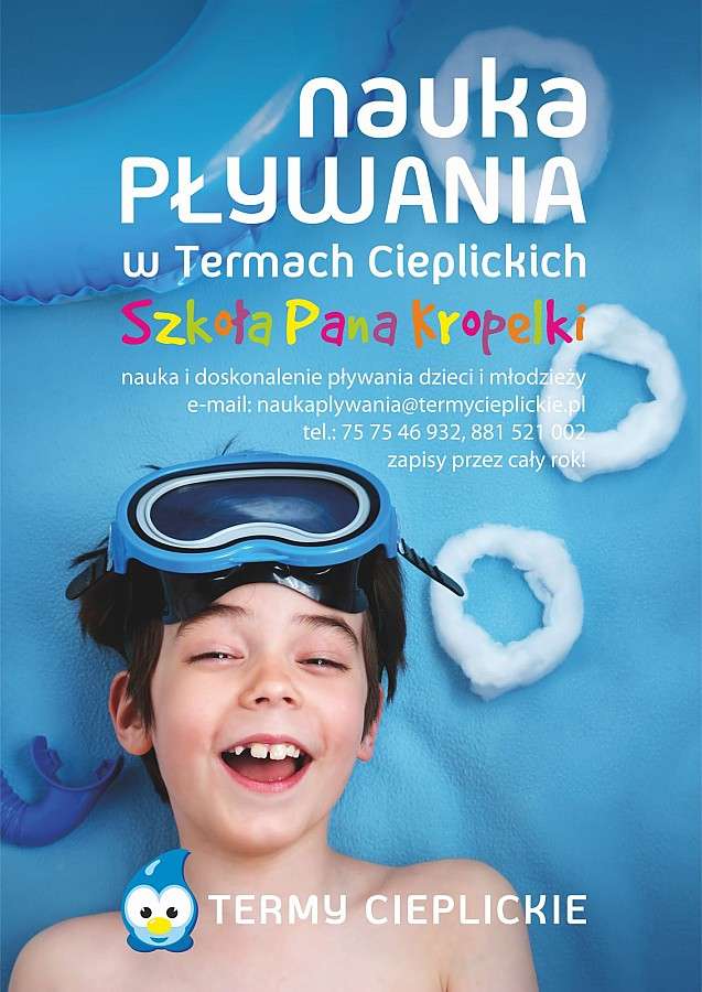 Ruszyły zapisy do Szkółki Pływania Pana Kropelki!