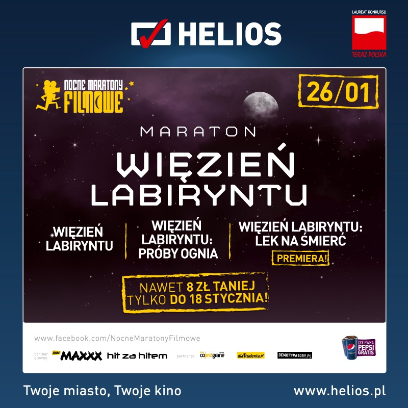Maraton Więzień labiryntu w kinie Helios!