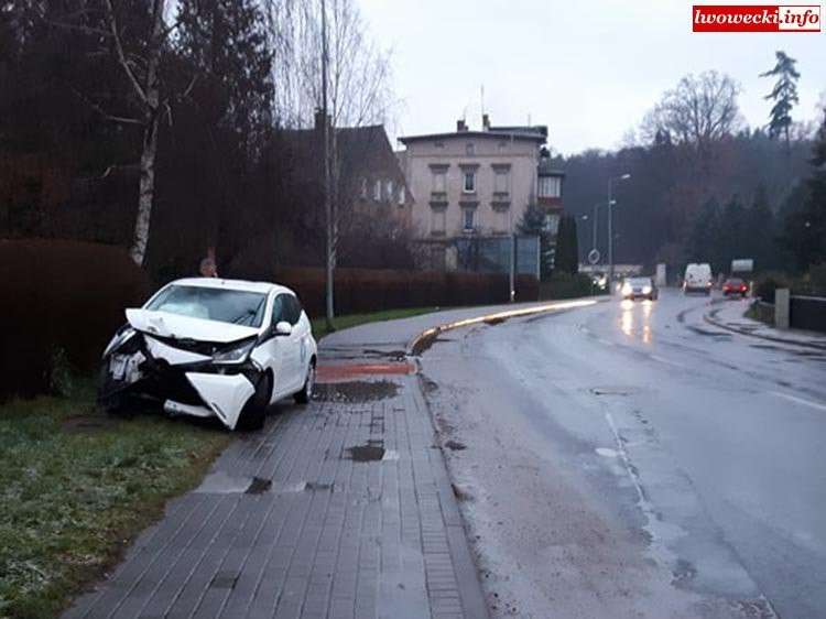 Kolizja w Lwówku Śląskim