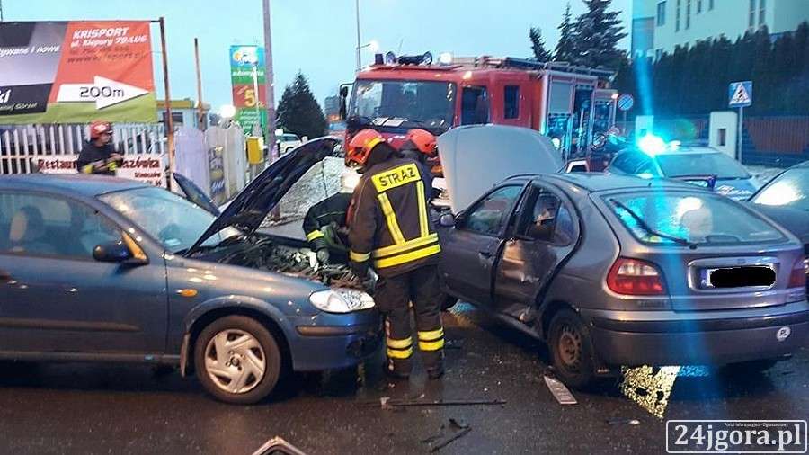 Wypadek pod Galerią Sudecką