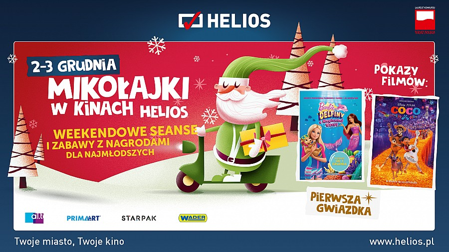 Weekend Mikołajkowy w kinie Helios!
