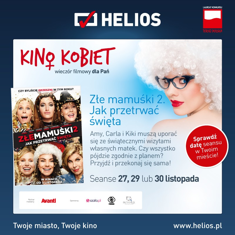 Kino Kobiet i niegrzeczna komedia w kinie Helios!