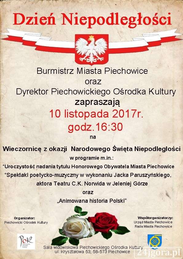 Wieczornica Święta Niepodległości w Piechowicach