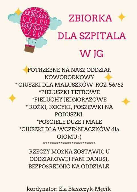 Przyjdź i wspomóż jeleniogórski szpital