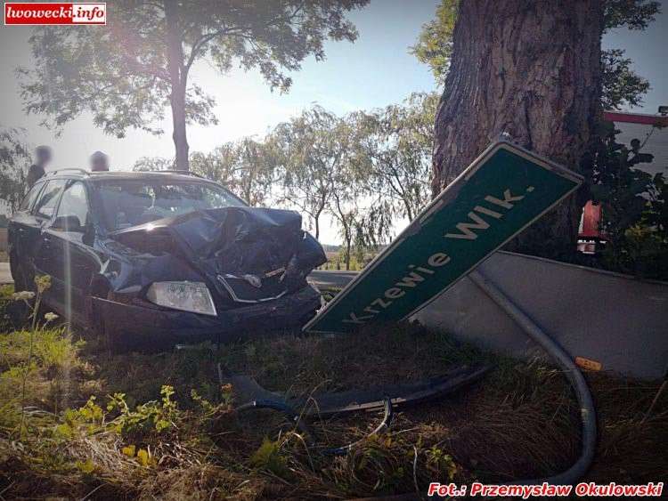Stracił panowanie nad pojazdem i wypadł z drogi