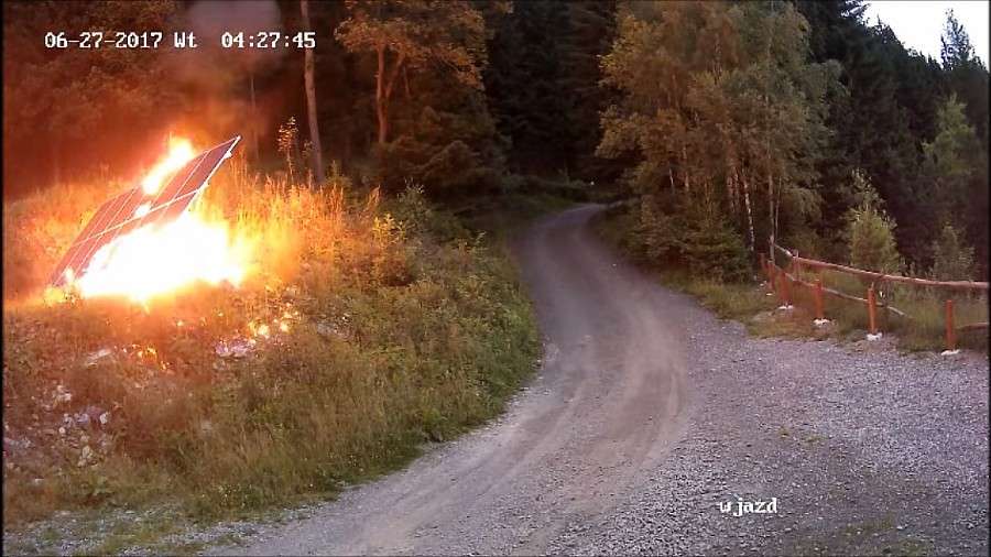 Kowary : Podpalono instalację solarną. Sprawca poszukiwany!