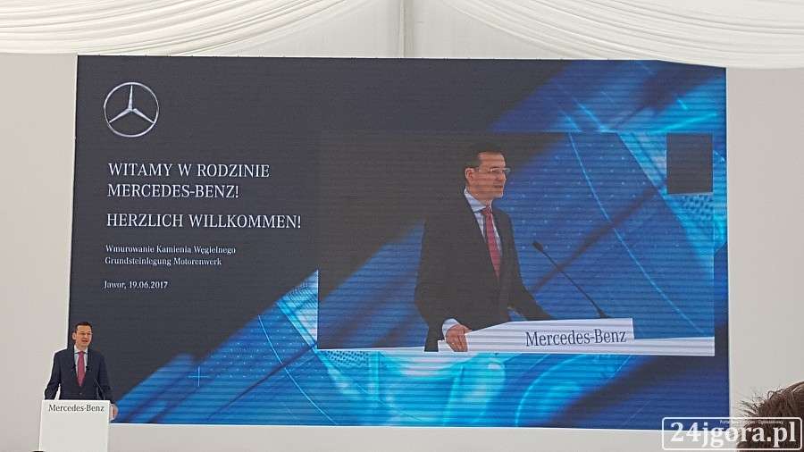 Wmurowanie kamienia węgielnego pod nową fabrykę Mercedesa