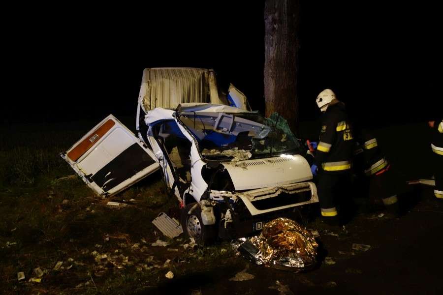 Śmiertelny wypadek pomiędzy Krzewiem a Proszówką