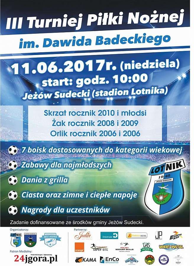 Już w niedzielę turniej im. Dawida Badeckiego