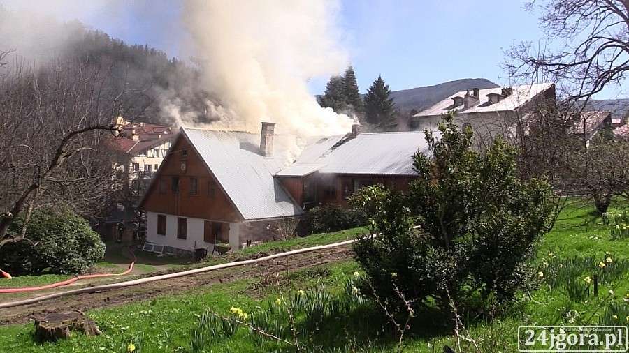 Pożar budynku mieszkalnego w Karpaczu