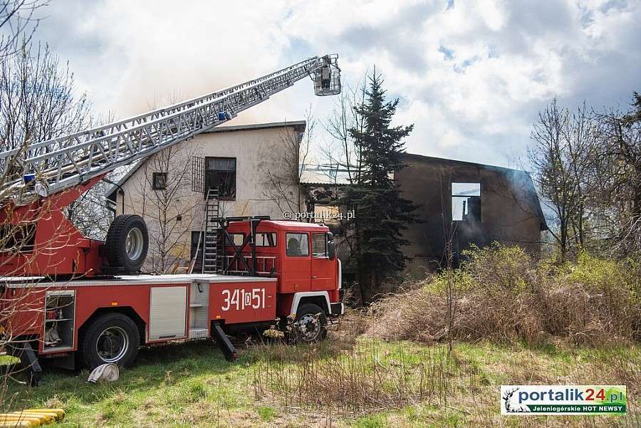 Pożar pustostanu w Cieplicach
