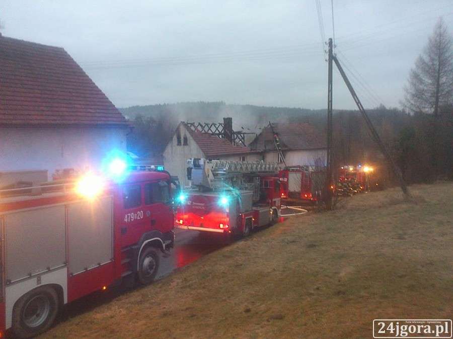 Pożar budynku mieszkalnego 