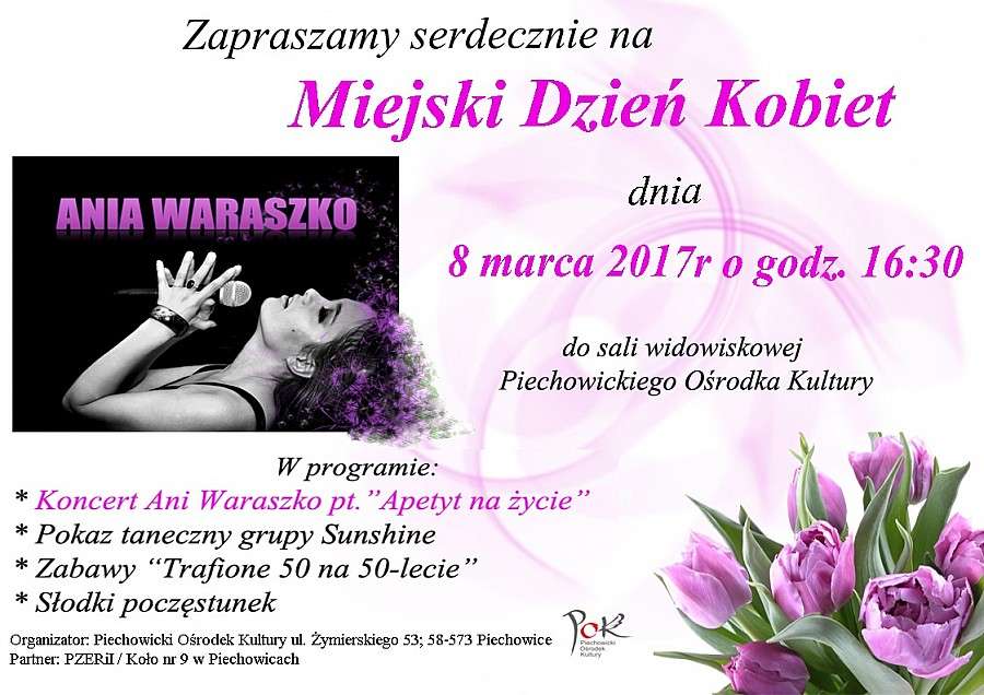 Zaproszenie na Dzień Kobiet w Piechowicach