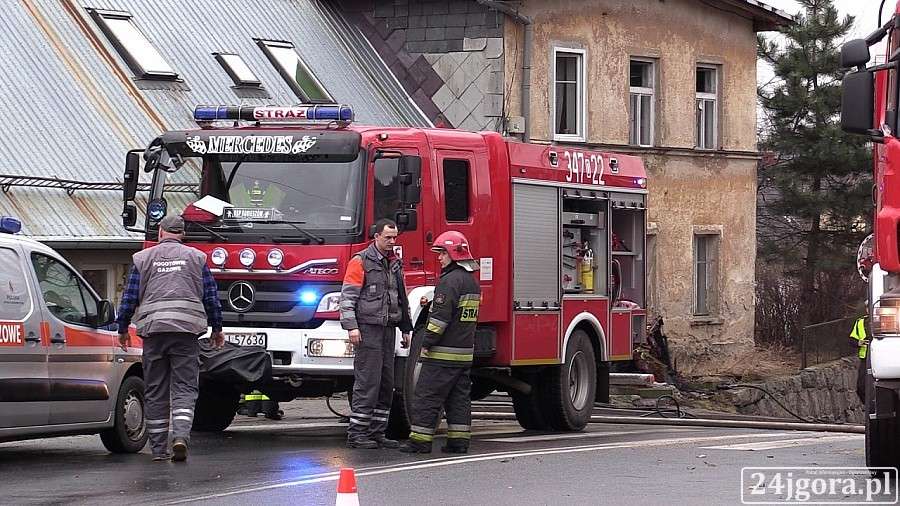 Pożar budynku mieszkalnego w Sobieszowie