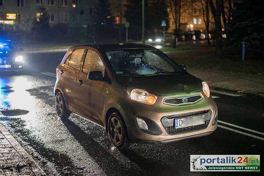 Potrącony na pasach... w dobrym stanie