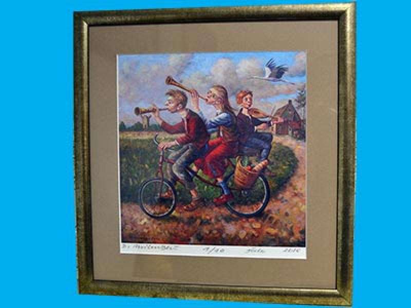 Wylicytuj grafikę Dariusza Milińskiego, pomóż chorej na raka Pani Ani