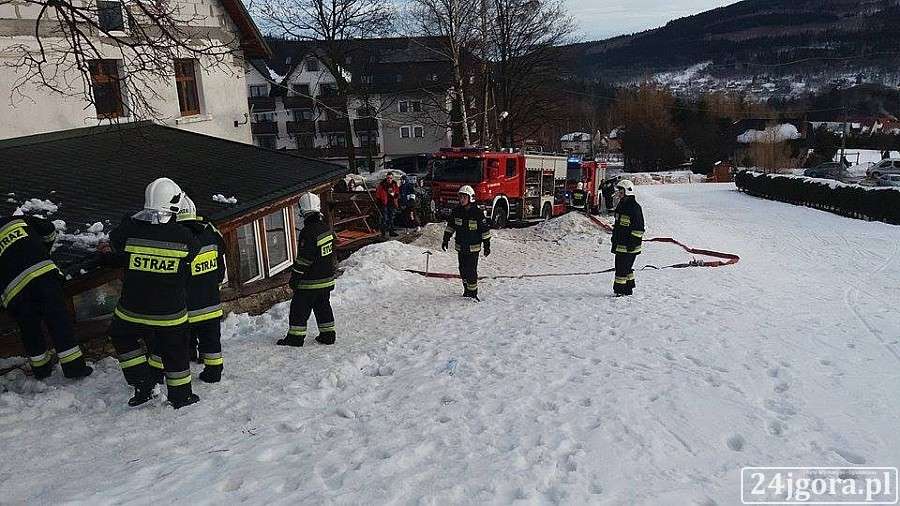 Pożar w Pensjonacie w Świeradowie-Zdroju. 