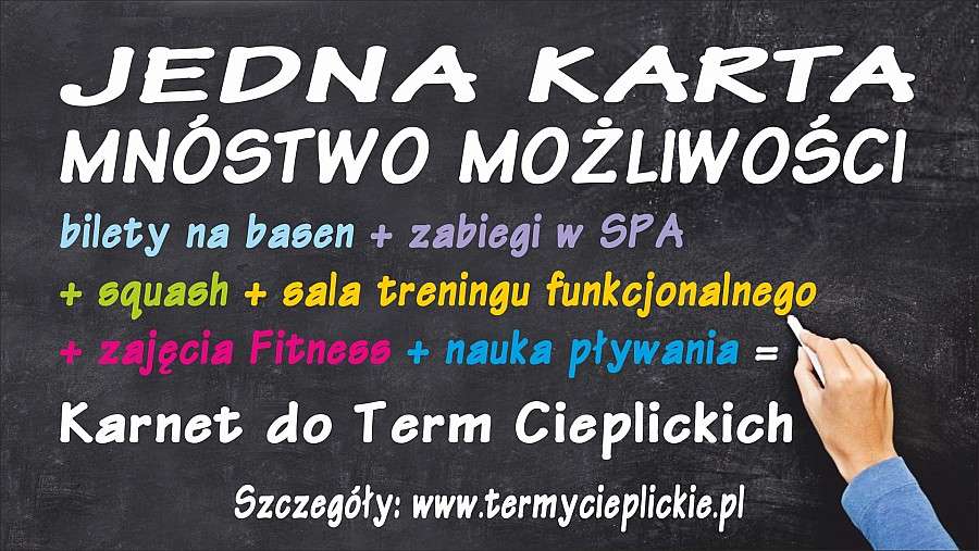 Karnet do Term Cieplickich - jedna karta, dużo możliwości