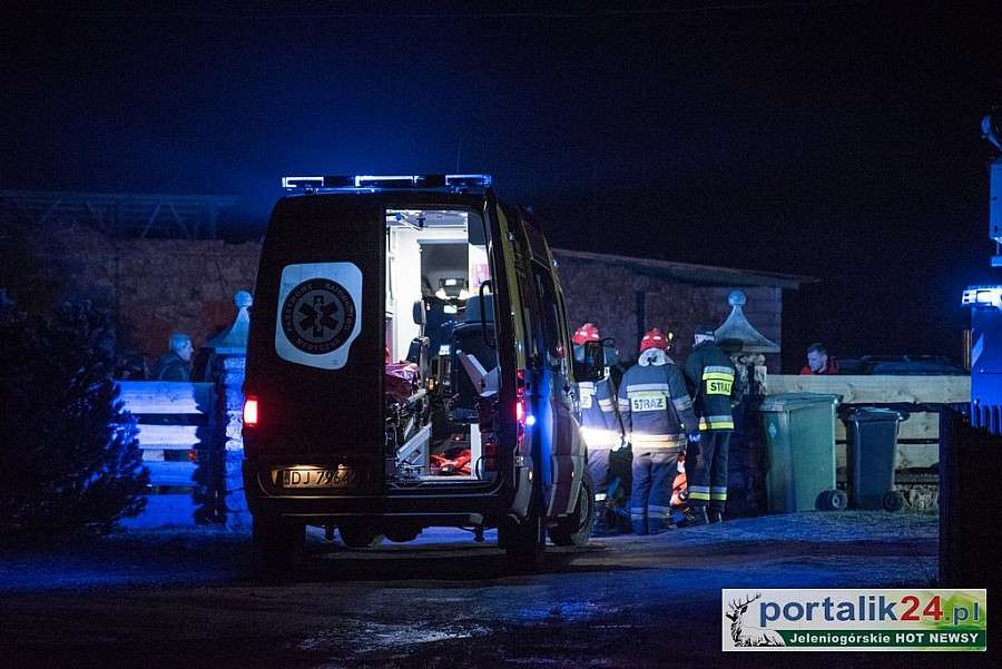 Tragedia w Łomnicy. Mężczyzna zginął w pożarze.