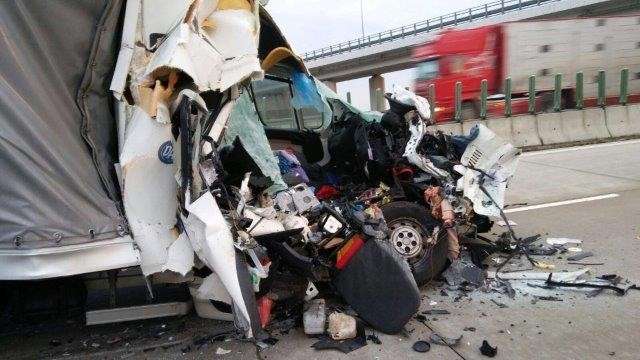 Trzy wypadki na autostradzie A4