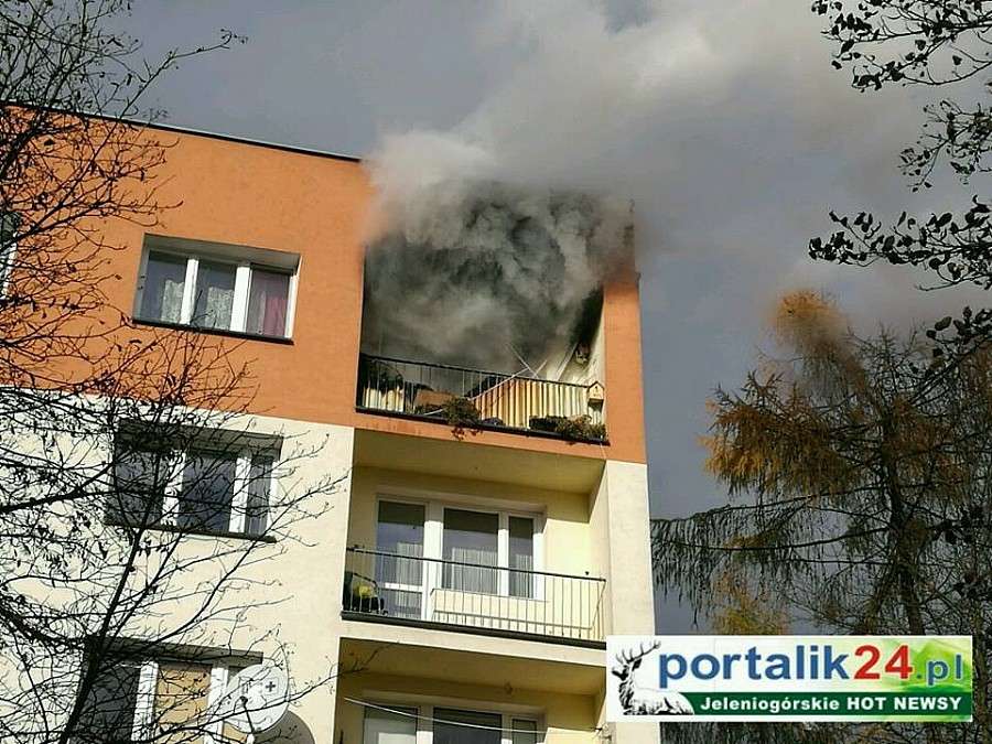 Pożar mieszkania na ul. Paderewskiego