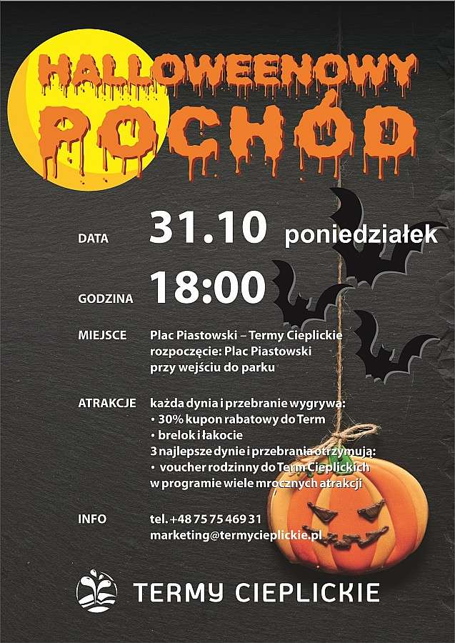 Pochód Halloweenowy w Termach Cieplickich
