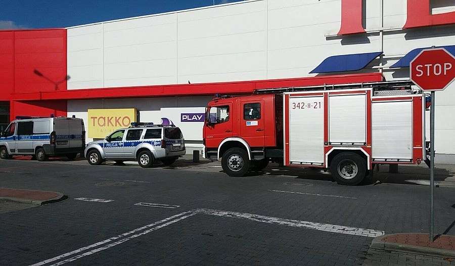 Ewakuacja TESCO w Jeleniej Górze