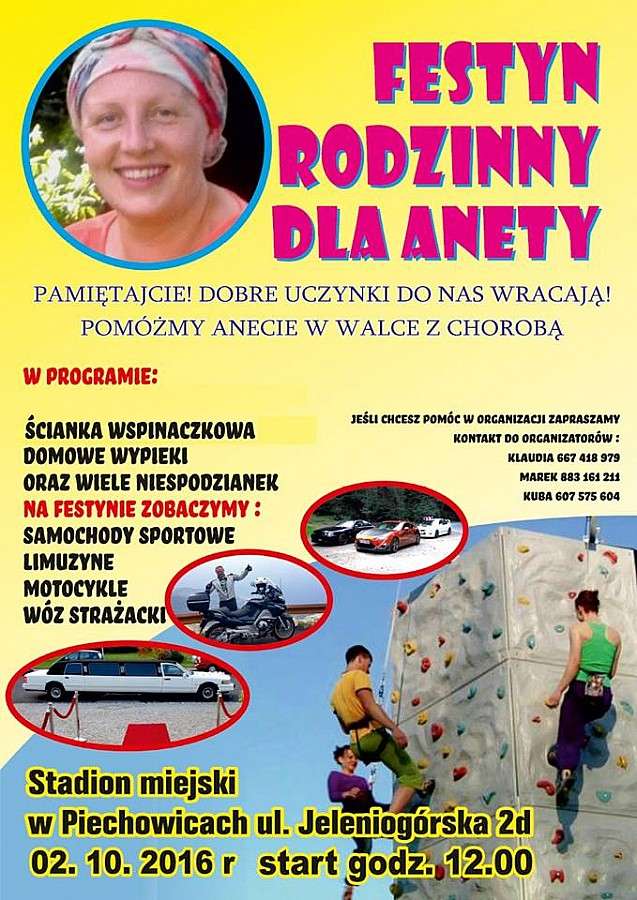 Rodzinny festyn dla Anety już w niedzielę