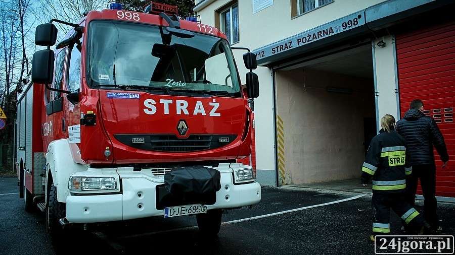 Pożar na terenie Zorki w Cieplicach