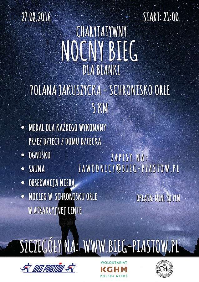 Charytatywny Nocny Bieg dla Blanki